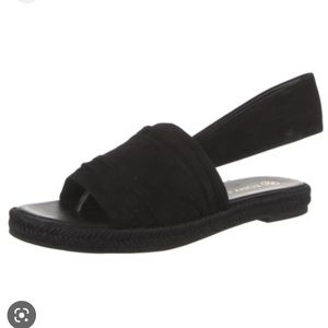 Tory Burch Gathered Slingback Strap Sandals